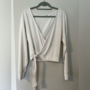 Project Social soft wrap sweater